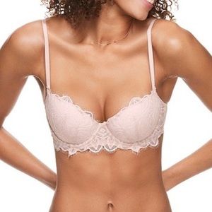 Victoria’s Secret PINK The Date Push Up Bra Tan